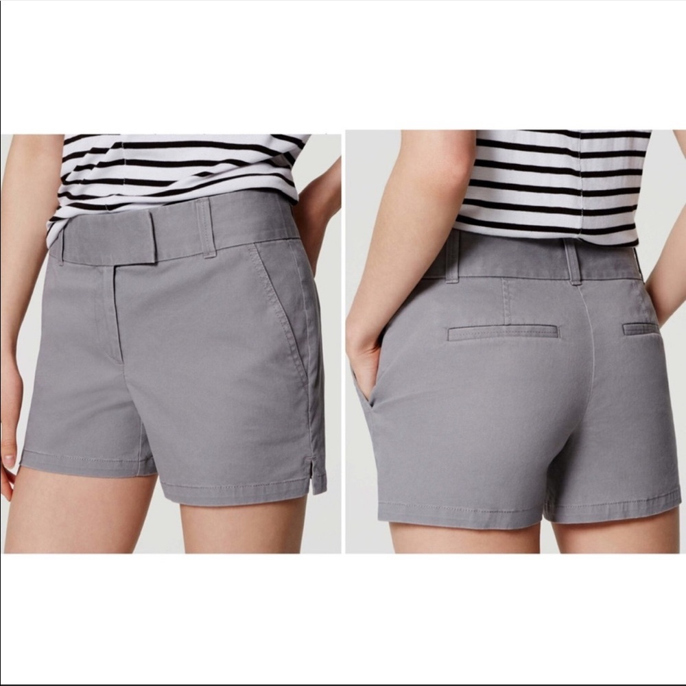 Loft Grey Chino Shorts
